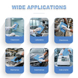 Synvicovan Cleanroom Wipes Heavy Duty Cloths, Lint-Free and Extra Absorbent Towels Jumbo Roll, Blue (15"x 5", 500 PCS)
