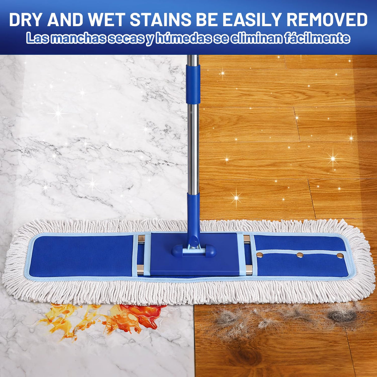 EHADOO 36" Commercial Dust Mop: Dust Broom for Hardwood Floors Cleaning