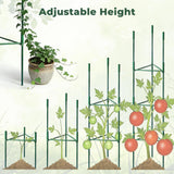 SDLDEER 6 Pack 48in Adjustable Metal Tomato Cages for Garden