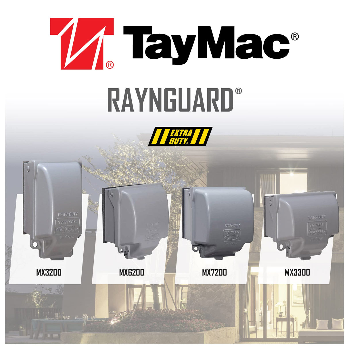 TayMac MX3300 RaynGuard Extra Duty Metal Weatherproof in-Use Cover, 1-Gang, Gray