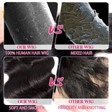 Leicymens 28 INCH 13x6 Lace Front Wigs Human Hair Body Wave Lace Front Wigs Human Hair Pre Plucked With Baby Hair Glueless Wigs For Black Women Hd Lace Front Wigs 180% Density
