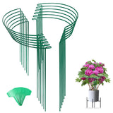 12 Pack 24 Inch Tall Snake Plant Support Stakes with 15 Twist Ties