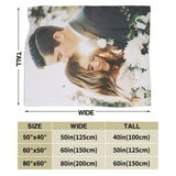 QETXVI Custom Blanket with Photos, USA Made 50"x 60"