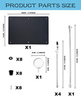 Kaisiking Helping Hands Soldering Station with Magnifying Glass, PCB Holder 4 Flexible Arms Magnifier and Third Hand Soldering Tool for Electronic Repair Soldering Jewelry Crafts