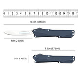Caressolove Automatic Scalpel Pocket Knife For Daily Tasks, Small Auto Retractable Knife Push Button, 5PCS #60 Mini Razor Blades Utility Knife, EDC Replaceable Blade Box Cutter with Clip