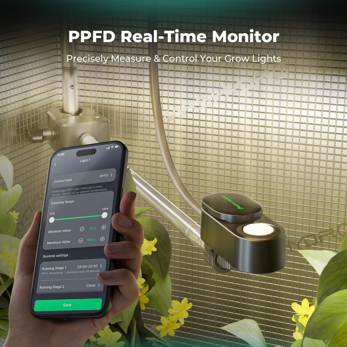 Mars Hydro PPFD CO2 Soil Sensor Kit Indoor Growing Environmental Monitor