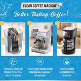 Washer Dishwasher Disposal & Coffee Cleaner Tablets - 96 Tabs Includes ACTIVE Washing Machine Cleaner, Dishwasher, Disposer, Coffee Maker Descale Tabs - Deep Clean & Refresh Appliance - 1 Year Supply