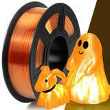 IEMAI Clear PETG Filament 1.75mm Orange 1kg, Crystal Transparent 3D Printer Filament Up to 600mm/s Printing, Good Toughness for Halloween, Christmas & Creative Projects