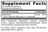 Jarrow MagMind Magtein Magnesium L-Threonate, 90 Capsules