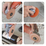 LOZLIN Diamond Blades 3-Pack 4.5" Diamond Multi-Purpose Saw Blades - Heavy Duty Angle Grinder Discs for Cutting Marble/Quartz/Stone/Tile/Metal/Plastic (Nano-Diamond, 3)