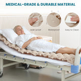 Alternating Air Pressure Mattress Pad, Bed Sore Prevention, Hospital Bed Mattress Topper with Whisper Quiet Pump & Waterproof, Heat Resistant Ulcer Cushion Pad for Hospital, Home, Medical Use