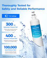 Waterdrop Replacement for GE® RPWFE®, RPWF (Built-in CHIP) Refrigerator Water Filter, Compatible with GFE28GYNFS, GFE28GELDS, PFE28KELDS, PFE28KYNFS, GFD28GELDS, PWE23KELDS, 2 Filters