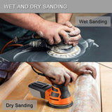 6 Inch 50 Pcs Wet Dry Sanding Discs Hook and Loop, 10000 Grit Sandpaper Automotive Wood Metal Polishing & Sanding, Silicon Carbide Sand Paper for Random Orbital Sander (Grit 10000)