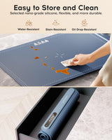 iTRUSOU Electric Warming Tray - Whole-Surface Heating, Rollable & Portable, Premium Silicone Nano-Material, 3 Temperature Settings, Auto Shut-Off - Ideal for Gatherings, Parties, and Everyday Use