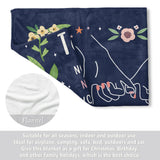 Best Friend Birthday Gifts for Women, Bestie Blanket Blue, 60" x 50"