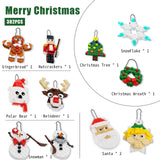 Christmas Ornaments Building Kit, Christmas Tree, Wreath, Santa, Snowman, Gingerbread, Reindeer, Nutcrackers, Snowflake 11-in-1. Stocking Stuffers Decor Toys Gifts for Boys Girls Kids.