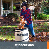 WORX Landscaping 26-Gallon Collapsible Yard Waste Bag & Leaf Bin, WA0030