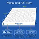 Nordic Pure 16x20x1 (15 1/2 x 19 1/2 x 3/4) Pleated MERV 12 Air Filters 6 Pack