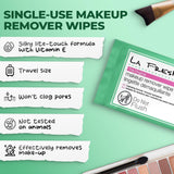 LA Fresh Makeup Remover Wipes with Vitamin E - Make up Remover Wipes for Face, Eyes, Lips - Face Wipes Travel Essentials - Case of 200ct Makeup Wipes