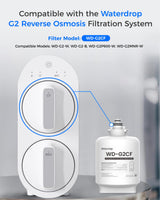 Waterdrop G2CF Filter, Replacement for G2 & G2P600 & G2MNR Reverse Osmosis System, 12-Month Lifetime
