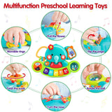 Baby Piano Toys 6-12 Months, Elephant Piano Keyboard Newborn & Infant Toys