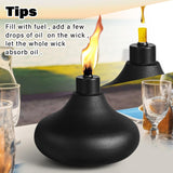 FAN-Torches 4 Pack Table Top Torches, 24.5oz Citronella Torches for Outside, Decorative Tabletop Lantern for Yard, Patio, Deck, Garden, Party, Landscape