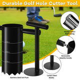 Portable Golf Hole Cutter with Detachable Handle, USGA Standard 2 Inch, 4 Inch and 6 Inch Holes Digger Tool, Golf Holes for Backyard Putting Green Hole Cutter, Lawn Garden Outdoor Practice Training