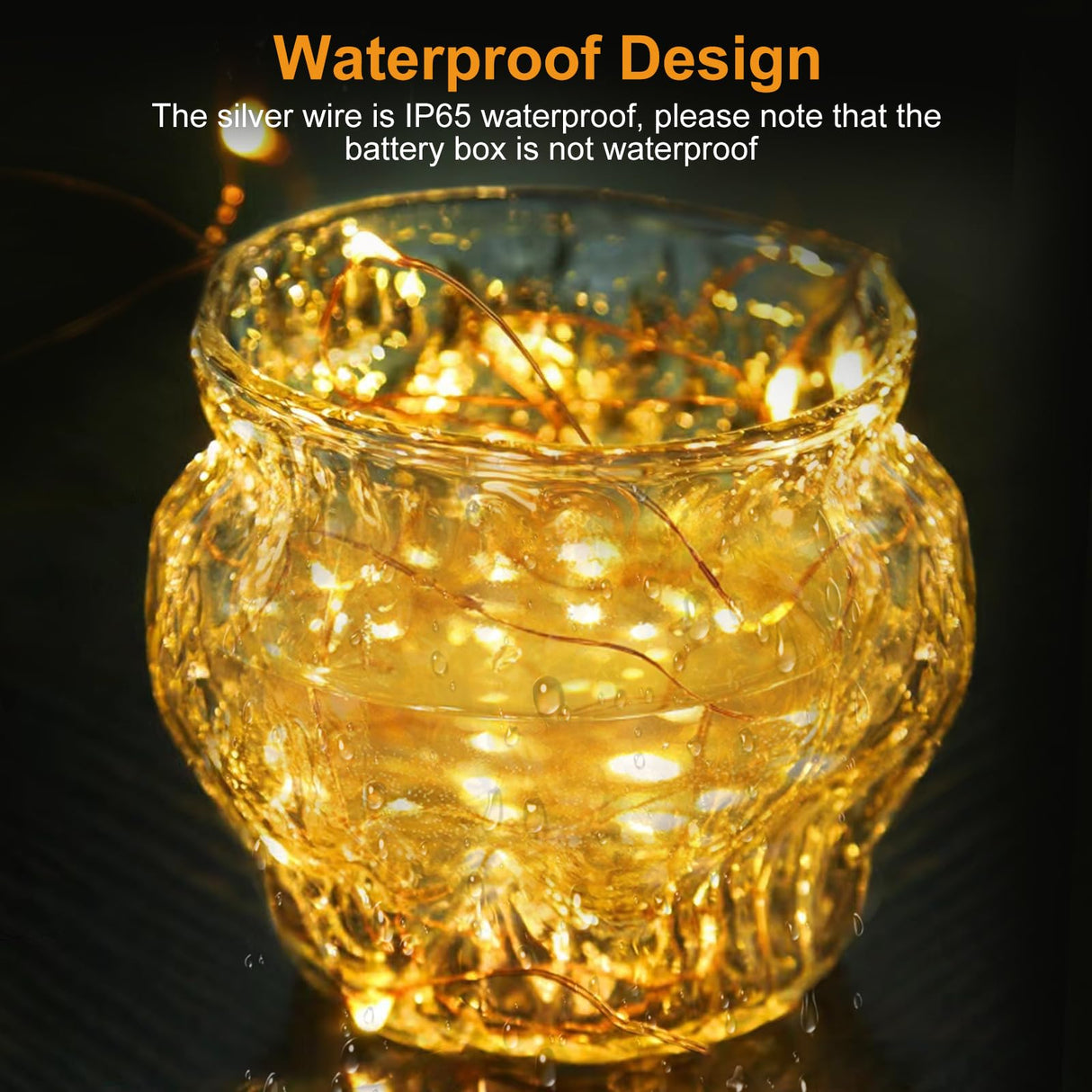 btfarm 30 Pack Fairy Lights Battery Operated [3 Modes], 7ft 20 Led Twinkle Lights String Lights Waterproof Bulk Small Mini Silver Wire for Christmas Mason Jars Wedding Table Centerpiece, Warm White