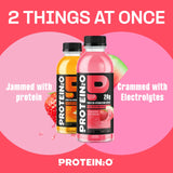 Protein2o Hydration Drink - 2-in-1 Liquid Clear Whey Protein Isolate and Electrolyte Drink - 20g Protein, Vitamins B5, B6 - Post-Workout Recovery - 16.9 Fl Oz - 12 Count Variety Pack