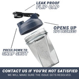 HELIMIX 1.5 Vortex Blender Shaker Bottle Holds Upto 20oz | No Blending Ball or Whisk | USA Made | Portable Pre Workout Whey Protein Drink Shaker Cup | Mixes Cocktails Smoothies Shakes | Top Rack Safe