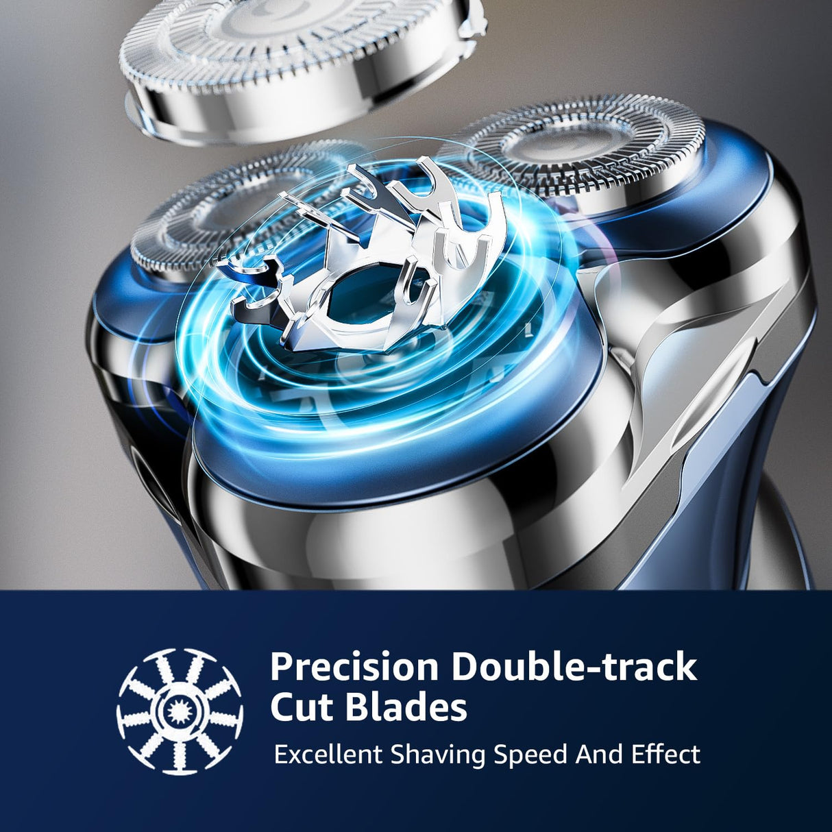 GDKLXL Rechargeable Electric Razor for Men: IPX6 Waterproof Shaver - 1.5H Fast Charge, 4D Flex Precision Blades with Pop-Up Trimmer - Gentle on Sensitive Skin, Perfect for Travel