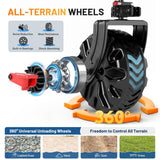 TIMBER RIDGE Push & Pull Double Decker Wagon, 400L Capacity & 450lb Load