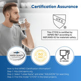 1 Micron 2.5" x 10" Whole House CTO Carbon Water Filter Cartridge Replacement for Under Sink Water Filter System, Dupont WFPFC8002, WFPFC9001, FXWTC, SCWH-5, WHEF-WHWC, WHCF-WHWC, AMZN-SCWH-5, 4Pack