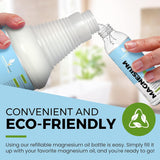 Pure Magnesium Oil Spray 32oz - Topical Magnesium Spray for Sleep Extra Strength - Less Sting - Less Itch - 100% Natural and Organic Oil - Made in USA