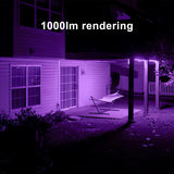 Gonhom 2 Pack Par38 Black Light Bulbs Outdoor,20W Black Flood Light Replace to 200W,1000LM E26 Base Blacklight Bulbs Outdoor for Halloween Light Bulbs,Christmas Party Decor,Home Lighting