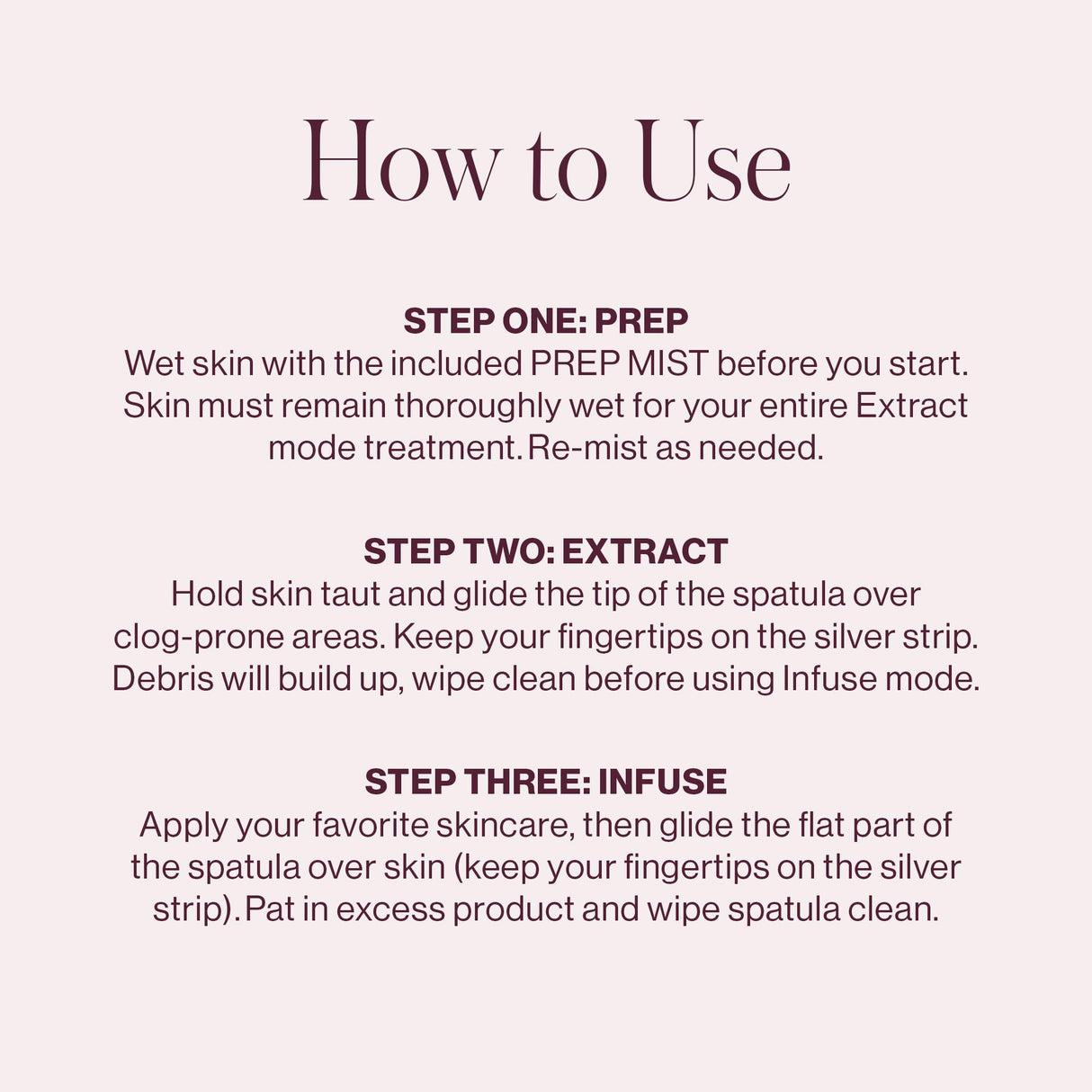 DERMAFLASH DERMAPORE+ Skin Care Device, Ultrasonic 2-in-1 Pore Extractor and Skincare Infuser, Blush