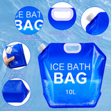 Tryitsbest 4 Pack Ice Bath Bags Reusable, Large Capacity Cold Plunge Ice Bath Accessories, Portable Bathtub Freezer Water Bags for Ice Baths at Home (10L/2.6 Gallon -4Pcs)