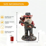 Tabletop-4.8in,Gnomes,Military Gnome,Gnome Gifts,Garden Gnome,Gifts for Men
