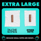 DUDE Wipes - Flushable Wipes for Adults - 6 Pack, 288 Wipes - Odor Destroyer XL Adult Wet Wipes - Deodorizing with Clean Scent - Up to 24 Hours of Odor-Destroying Technology