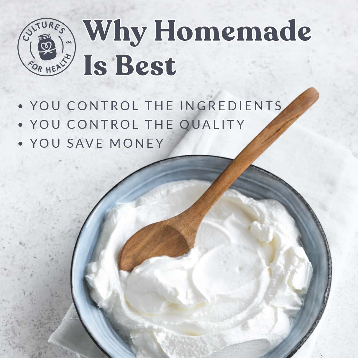 Cultures for Health Greek Yogurt Starter Culture | 2 Packets Dehydrated Heirloom Style DIY Probiotic Yogurt | Delicious for Smoothies, Granola and Berries, Tzatziki, Soup, & Other Healthy Snacks