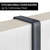 LYNK Professional® Home™ Over the Door Hooks - 9 Hook – Over the Door Coat Rack - Over the Door Hanger - Hanging Towels or Clothes - Bathroom, Bedroom, Laundry Room - Lifetime Ltd. Warranty, Black