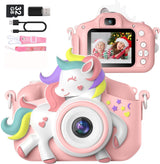Kids Camera for 3-8 Years Old Toddlers Childrens Boys Girls Selfie Camera 20 MP HD 1080P IPS Screen Dual Digital Toy Camera for Kids Christmas Birthday Gifts with 32Gb Card
