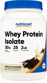 Nutricost Whey Protein Isolate Powder (Vanilla) 2LBS