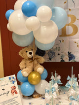 Quaakssi Teddy Bears Bulk 5 Packs 13.5 Inches Small Stuffed Bears Pack for Christmas Valentines Baby Shower Party Decorations Centerpieces Favors Light Brown