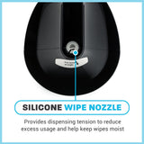 Zogics Wall Mounted Dispenser for Gym Wipes – No-Touch Sanitizing Wipes Dispenser, Mounts Easily to Wall for Quick Access to Disinfecting Wet Wipes (1 Unit)