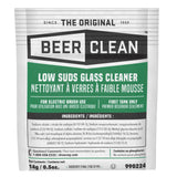 BEER CLEAN Diversey 990224 Low Suds Glass Cleaner for Electric Brushing, Portion Control Bar Glass Washing Powder, Unscented, Packet, 0.5-Ounce (Pack of 100)