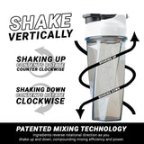 HELIMIX 2.0 Vortex Blender Shaker Bottle Holds upto 28oz | No Blending Ball or Whisk | USA Made | Portable Pre Workout Whey Protein Drink Shaker Cup | Mixes Cocktails Smoothies Shakes | Top Rack Safe