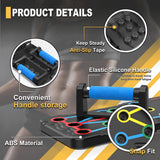Foldable push-up rack for portable strength training, sturdy and stable equipment for men's and women's home gym workouts.