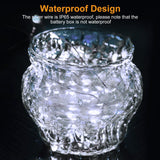 btfarm 30 Pack LED Fairy Lights Battery Operated [3 Modes] Twinkle Lights, 7FT 20 LED Mini String Lights Mason Jars Silver Wire Small Christmas Wedding Party, Cold White