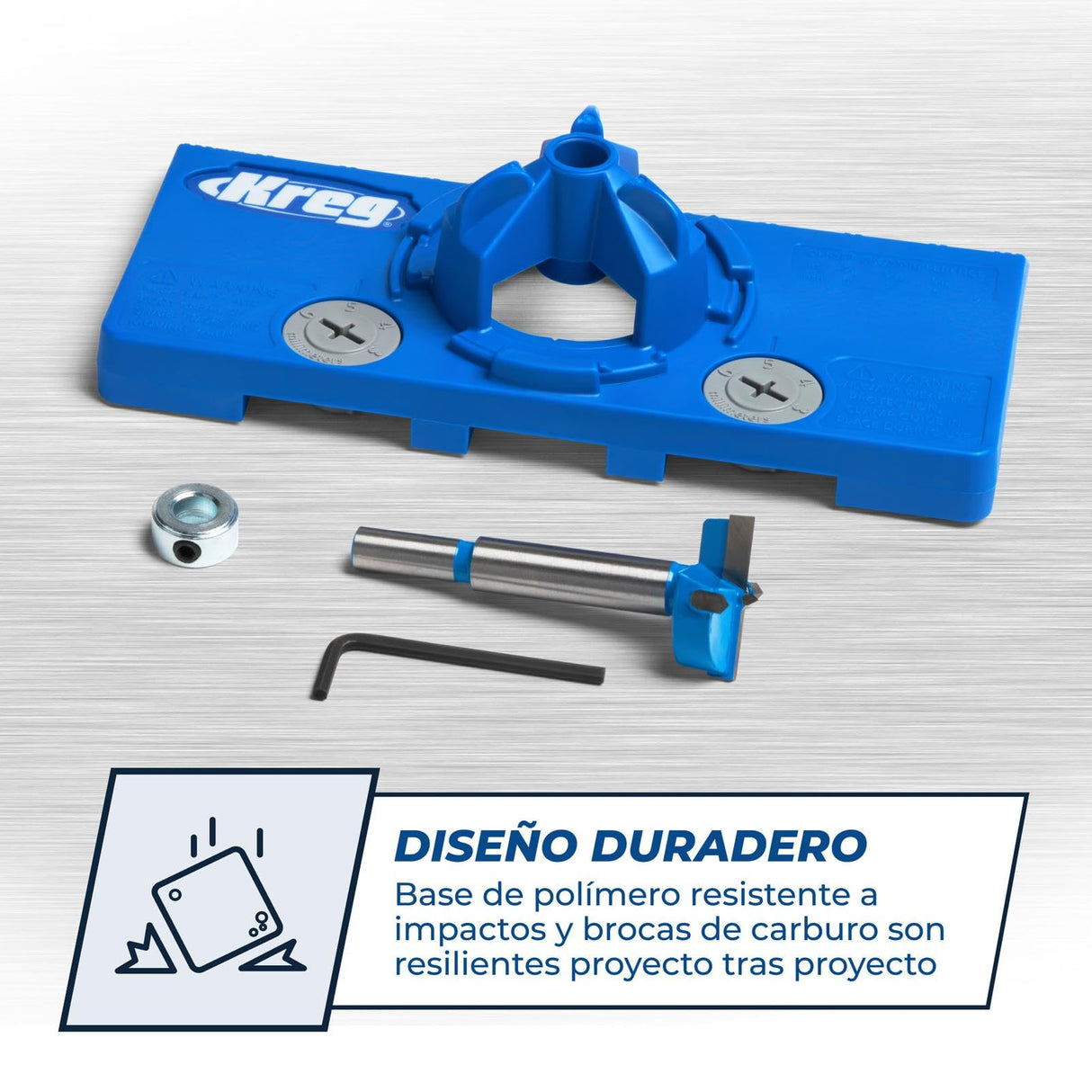 Kreg Concealed Hinge Jig - 35mm Cup Drilling Jig - Adjustable Cabinet Door Installation Tool - KHI-Hinge
